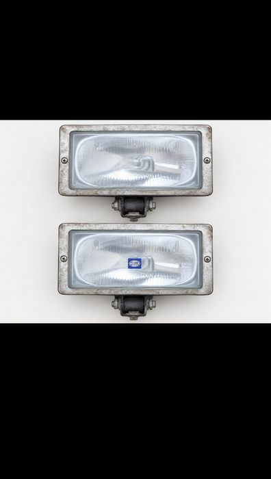 Set 2 proiectoare HELLA Jumbo 220 originale Germania, camion, off-road