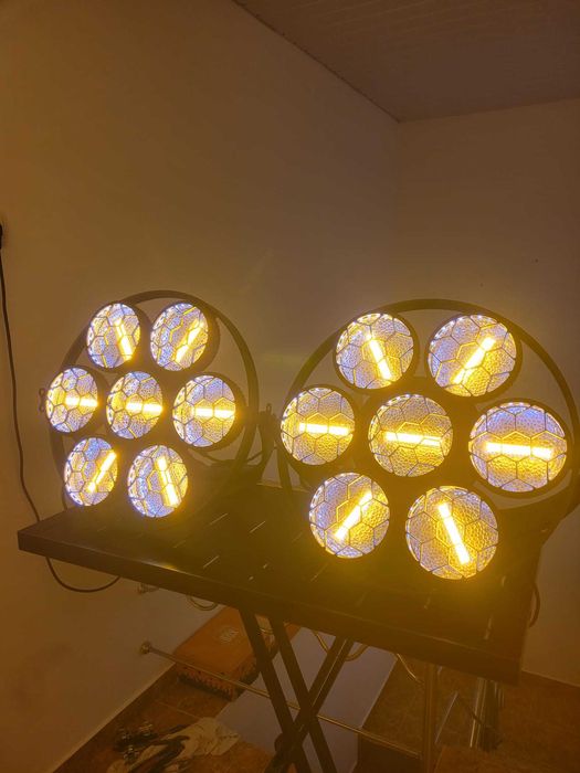 Lumini retro cob 350W led amber set scena dj formatii localuri wash