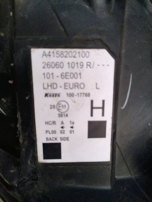 Far dreapta Mercedes Citan A415