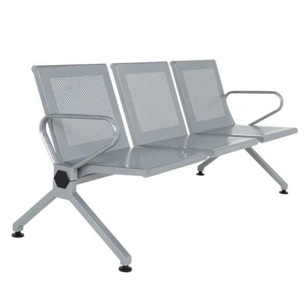 Метална посетителска пейка 3 местна