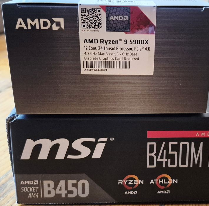 Kit gaming Ryzen 9 5900X 4.8GHz 24 core MSI B450M Pro 16GB RAM 3200MHz