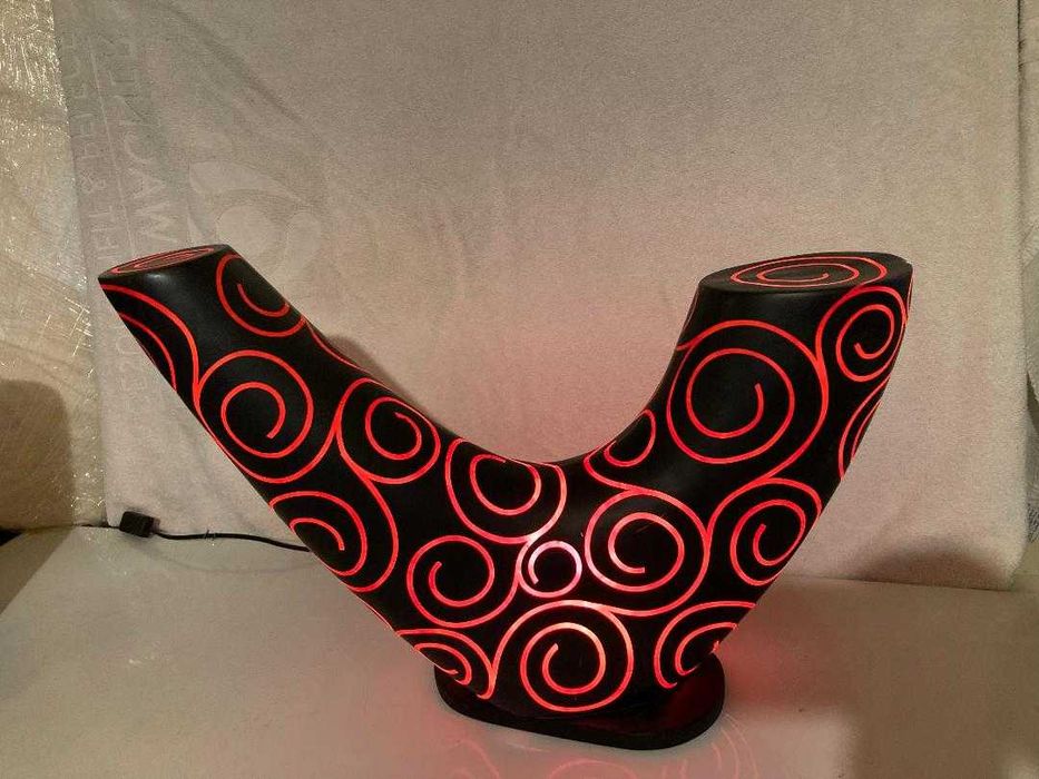 lampa Bali flacara rosie