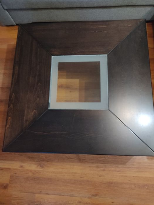 Комплект холна и трапезна дървена маса