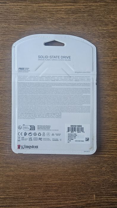 SSD  Kingston NV3, 1TB, PCIe 4.0 NVMe, M.2. NOU