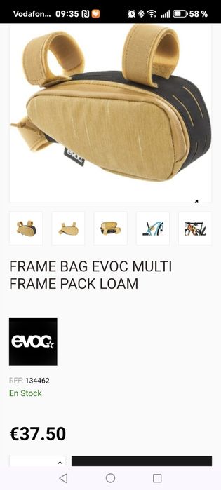 Frame Bag Evoc Multi Frame Pack.
