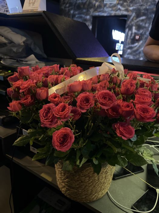 Цветы только что привезли