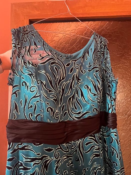 Rochie ocazie turcoaz - marime mare
