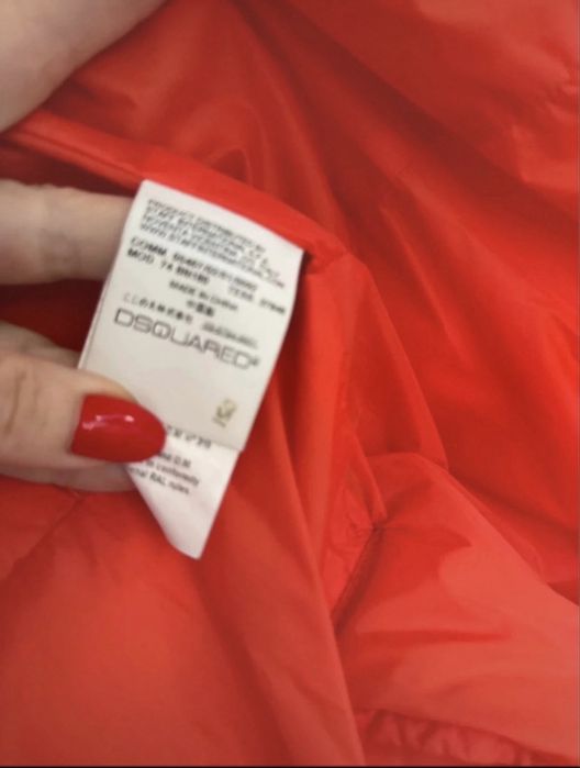 Dsquared originală geaca portocalie