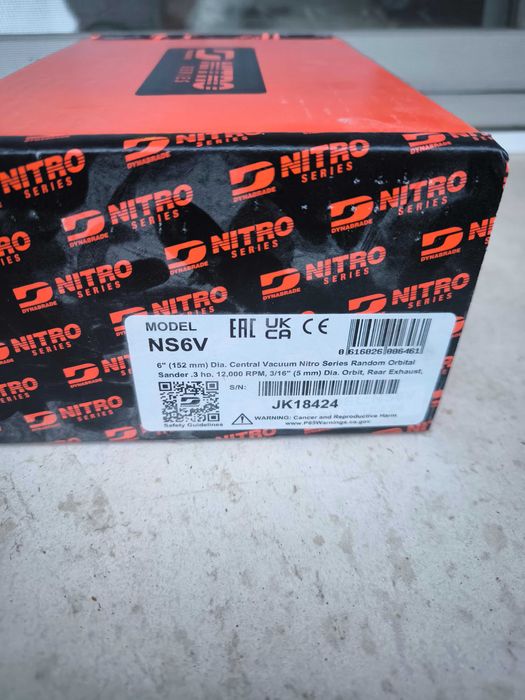 nitro vacuum ns6v Машина за шлайфане на въздух, нова не е ползвана.