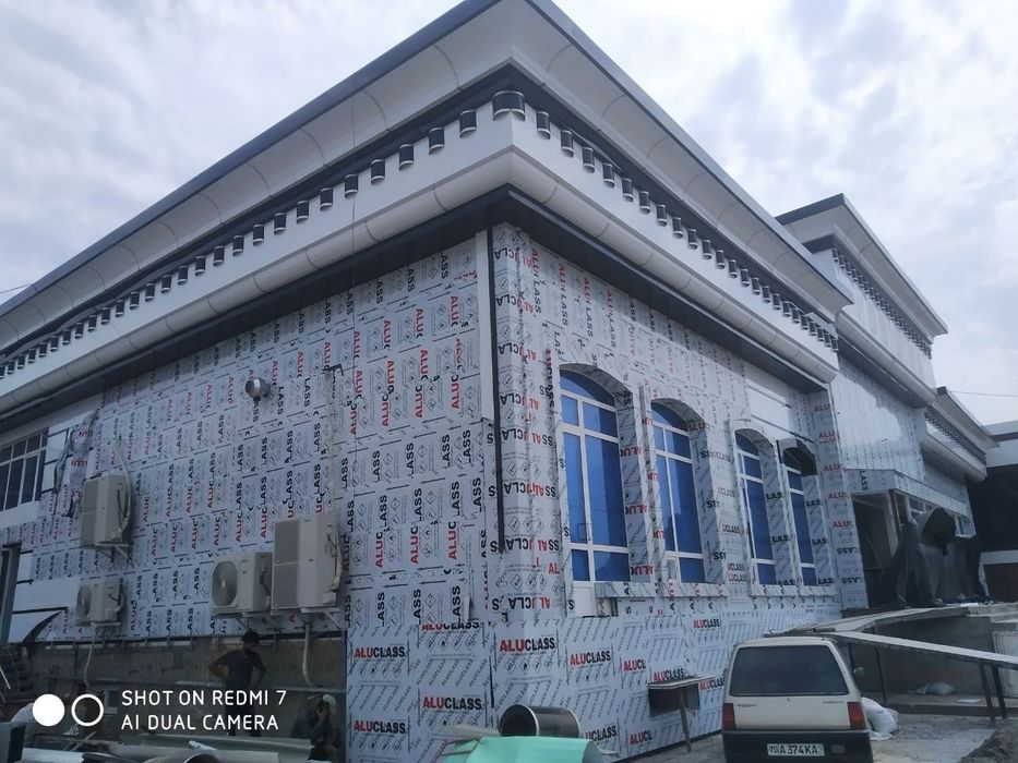 Алкафон мантаж alukafon  здания фасад дизайн alkabon alkafon svarka