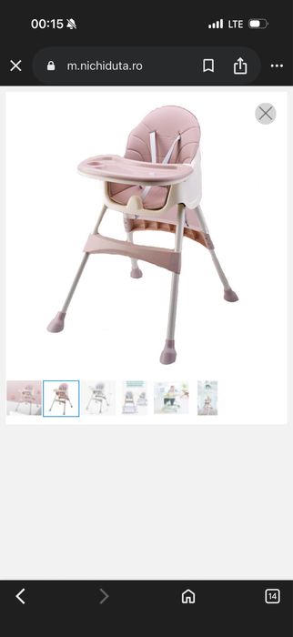 Scaun de masă pentru bebeluși JUJU