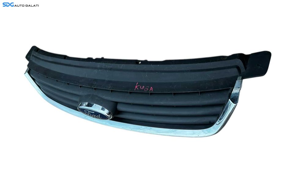 Grila Centrala cu Emblema Sigla de pe Bara Spoiler Ford Kuga 1 2008 - 2013 Cod 8V41-8200-AC [L5335]