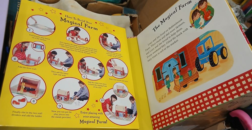 English play books Разгъваеми Книги- игра The magical farm; The wizard