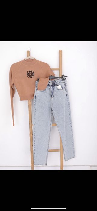 Дамски блузи с дълъг ръкав,дънки