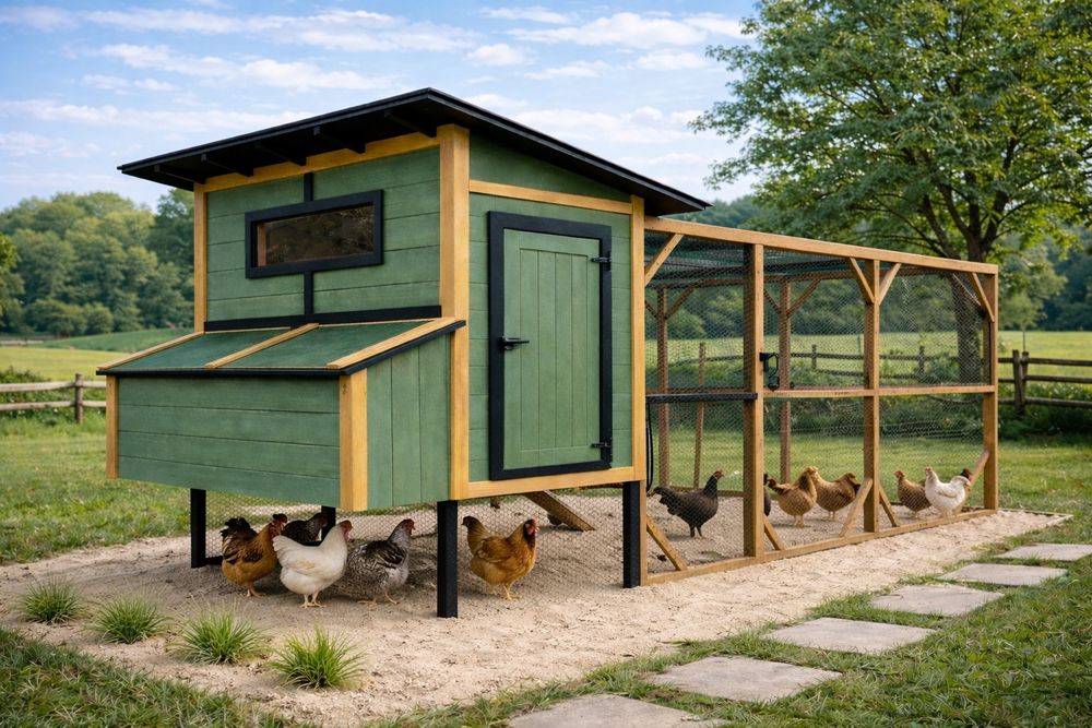 Vând coteț pentru găini, model modern și funcțional