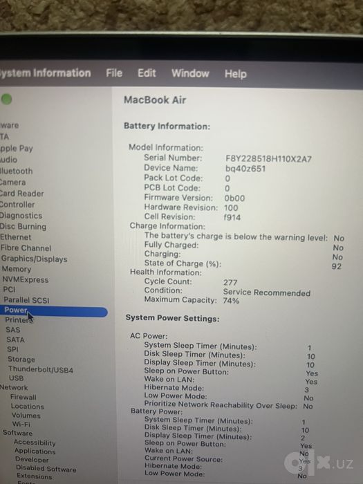 Macbook m2 air 16GB 512GB