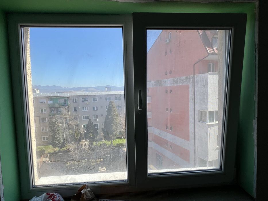 Geamuri termopan PVC + plase țânțari – 3 buc – dimensiuni mari