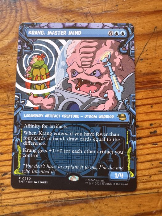 Krang master mind-рядка колекционерска карта