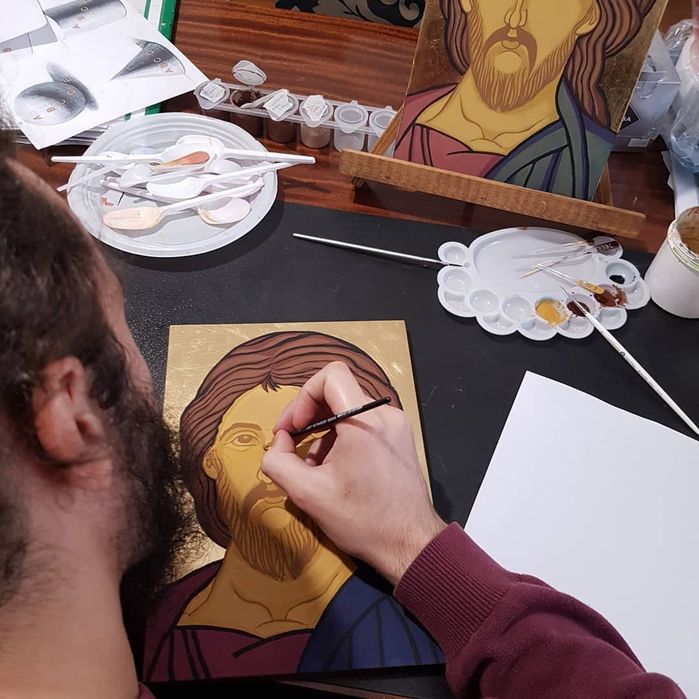 Ghid practic "Pictarea icoanei Maicii Domnului"in pasi simpli/Cursuri