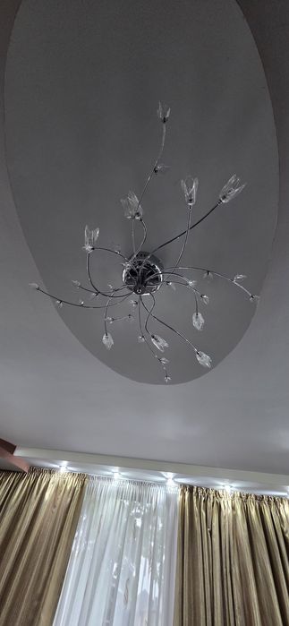 Lustra/Plafoniera din sticla cu led