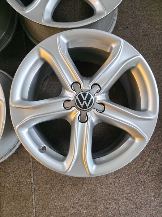 4 Jante Aliaj 5x112 17'' OE VW Golf Passat Touran Tiguan Sharan Caddy T-Roc / Skoda Octavia Yeti Superb Kodiaq Karoq