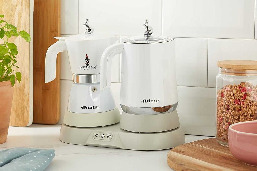 Електрическа Кафеварка Разпенител за мляко Чайник Ariete 3 в 1
