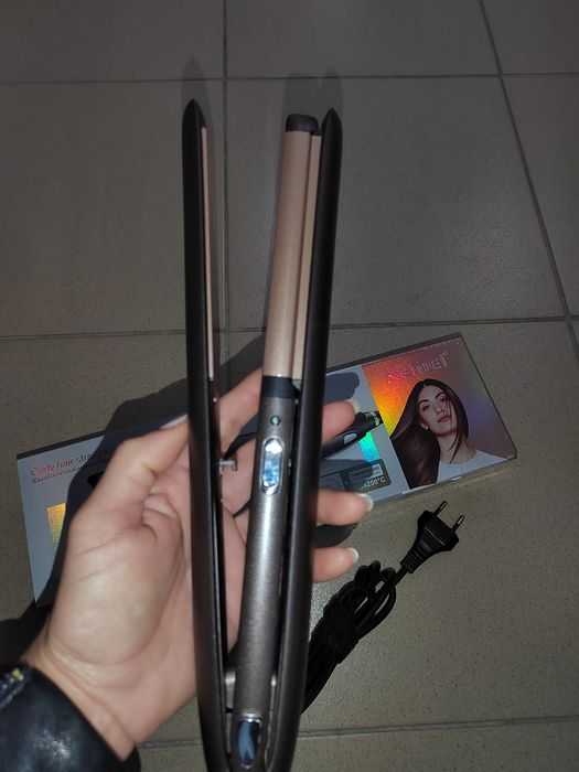 Преса за коса! Изправяне, обем, живи къдрици!