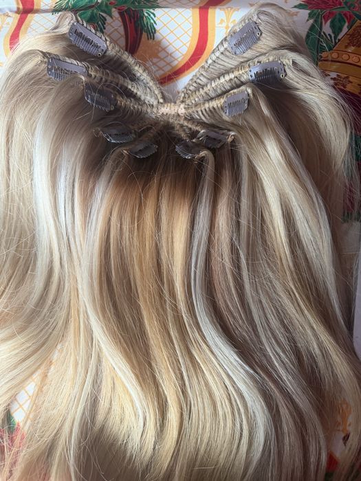 Extensie iestensions blond cu suvite