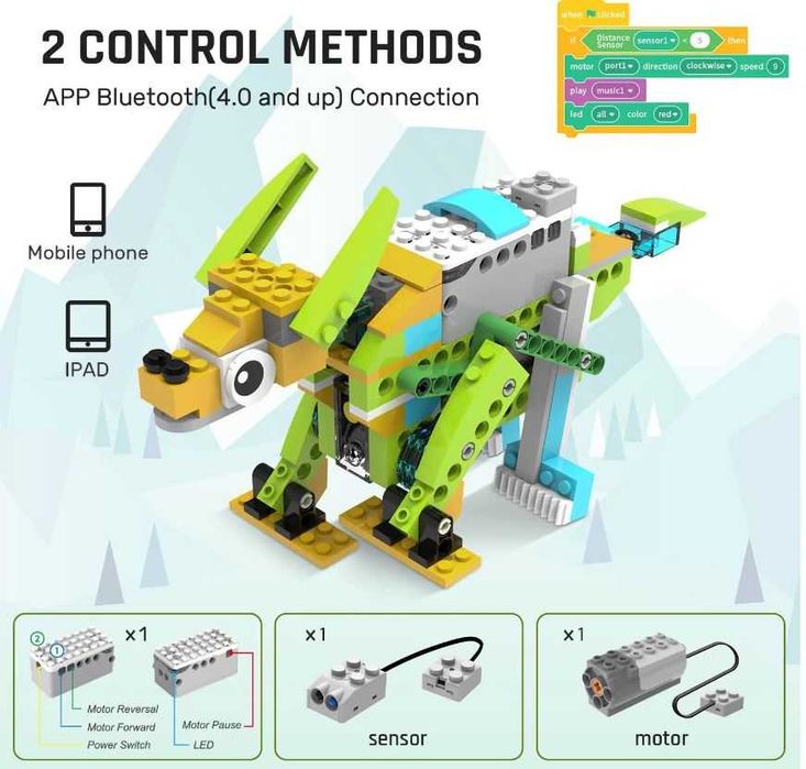 Программируемый робот-конструктор  Master Scretch 100 в 1. Скретч