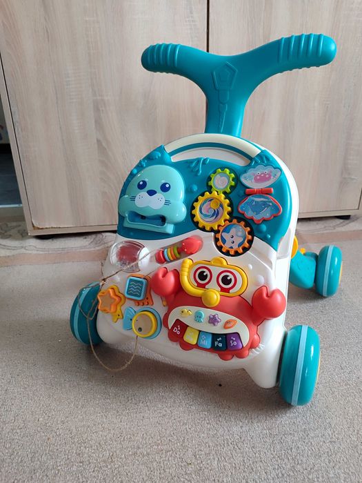 нтерактивна бебешка маса Luxuma, Сгъваема, Многоцветна