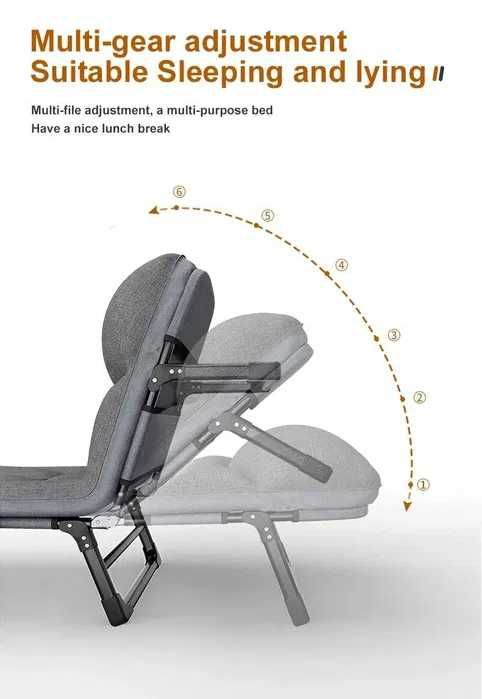 ПРОМОЦИЯ !Походно легло сгъваемо за къмпинг / Тип шезлонг с 4 крака