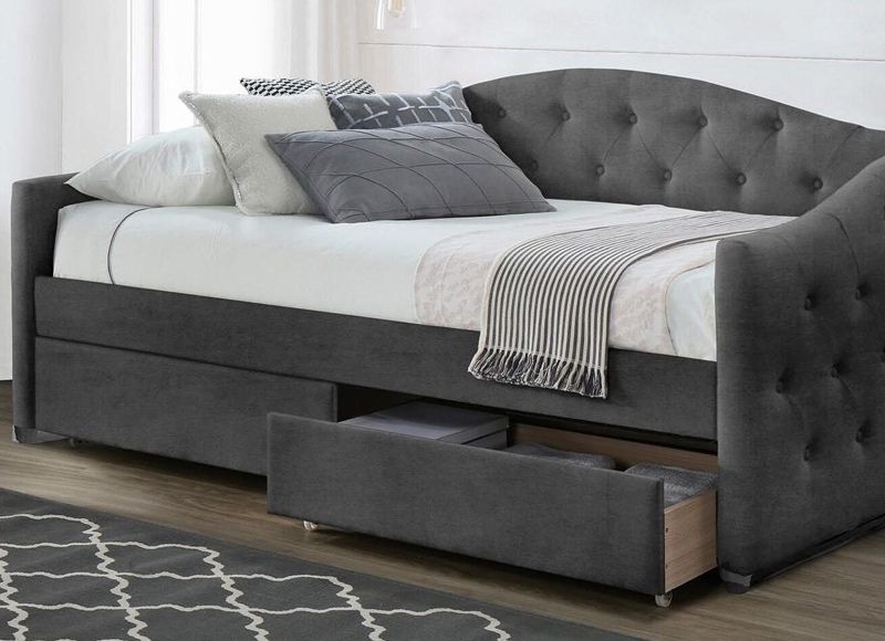 Тапицирано легло Aloha Сиво