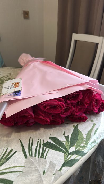 Букет цветы роза 15 шт
