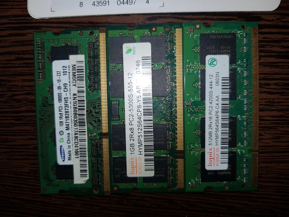 Ddram3 512mb, 1gb, 2 gb