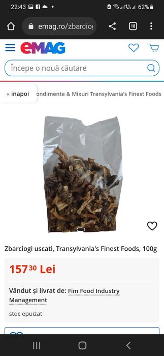 Ciuperci Zbarciogi Morchella Elata, Esculenta