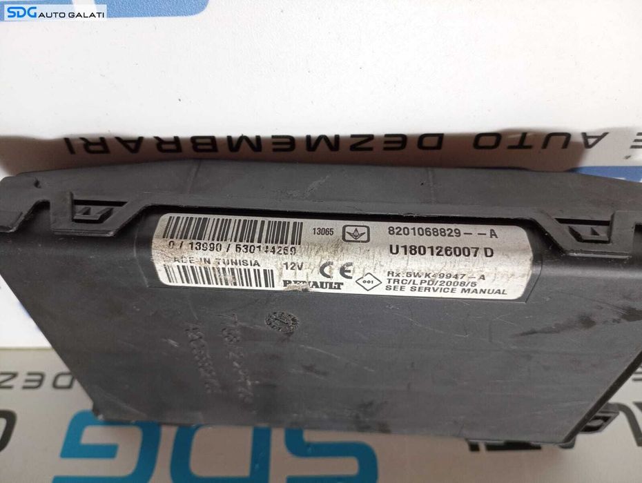 Modul Imobilizator Dacia Duster 2010 - 2015 Cod 8201068829A U180126007D [M4330]