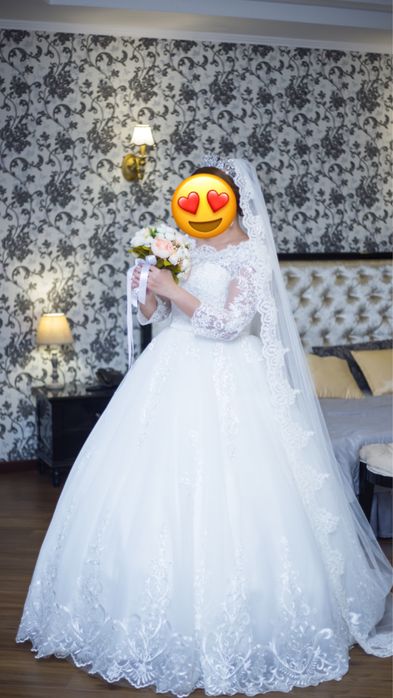 Шикарное свадебное платье!