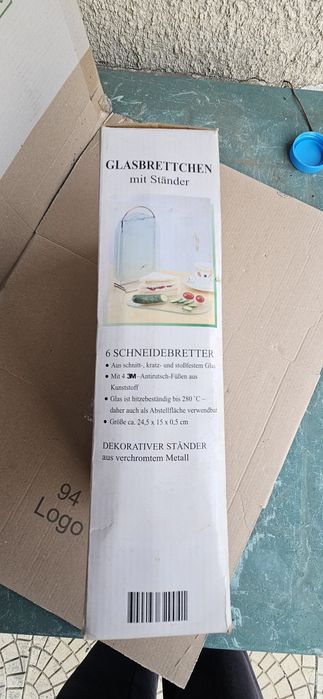 Стъклени поставки  комплект