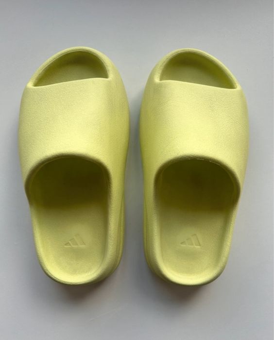 yeezy x adidas slides glow green 37