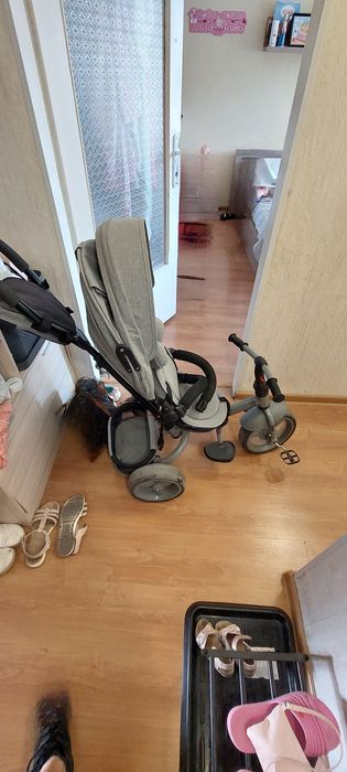 Триколка LORELLI NEO с Въздушни Гуми, Grey, Luxe