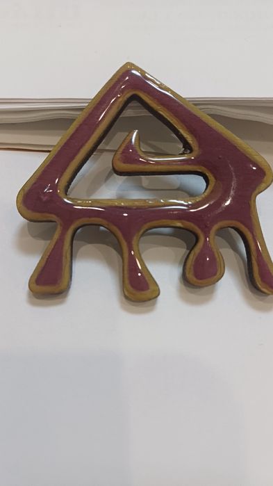 Этно брошь ұлттық нақыш