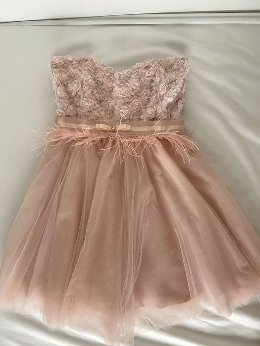 CHRISTINE FASHION рокля цвят пудра размер ХС