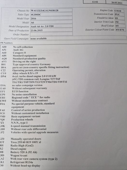 Audi A6  2.0 TDI