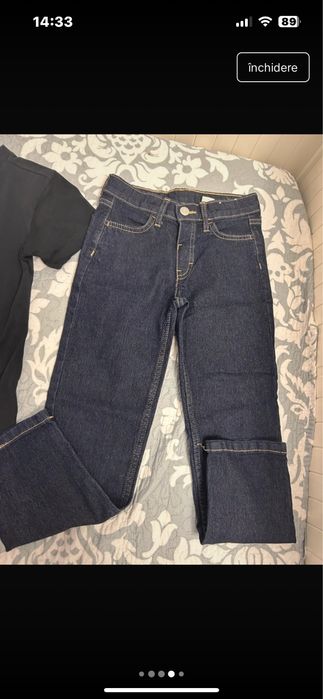 Tricou tommy adidas si blugi Hm  7-8 ani