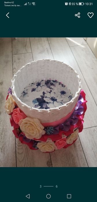 Плетёная Корзина для интерьера