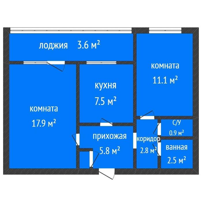 ПРОДАМ двушку на темирбаева