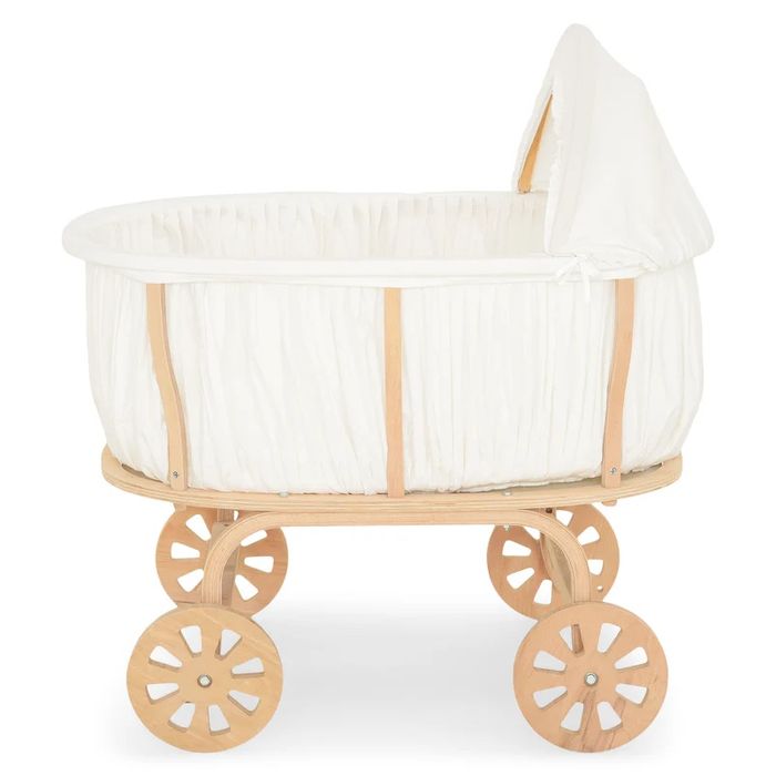 Patut bebe lemn masiv + accesorii  patut  model vintage