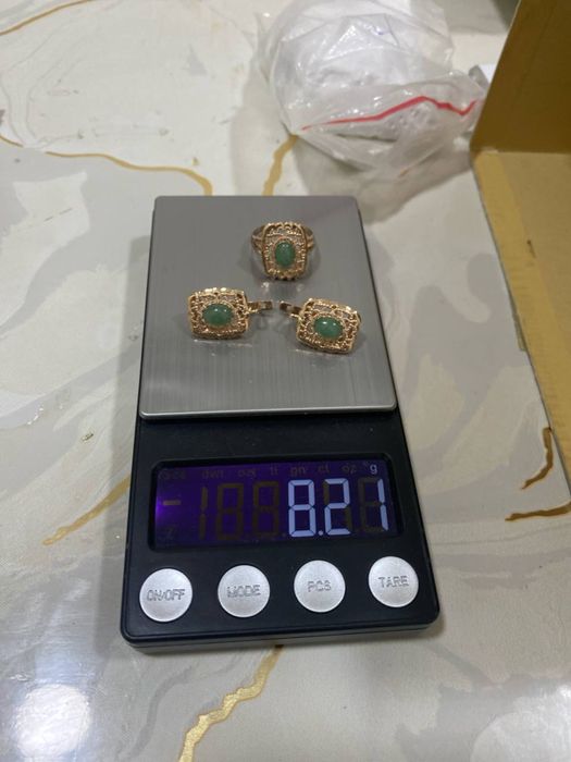 тилла комплект нефрит кузли 585 проба