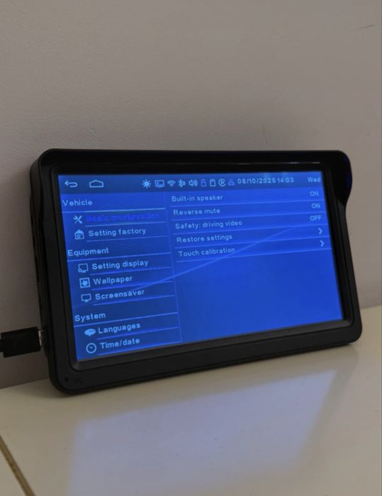 Navigatie Auto Portabila Wireless Carplay cu ecran tactic 7 Inch