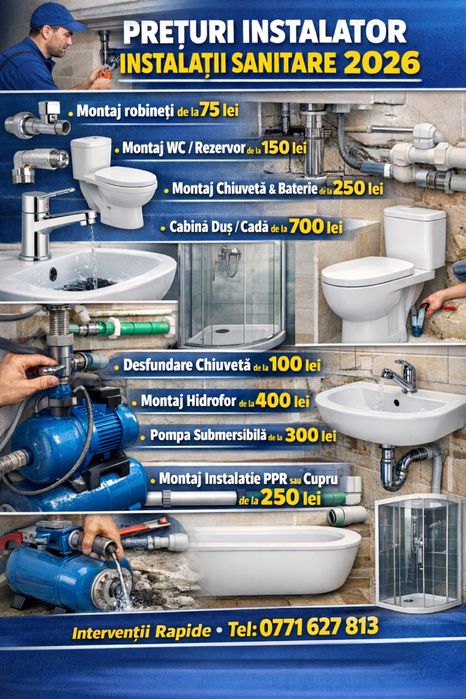 Instalator non stop  Montaj electrocasnice